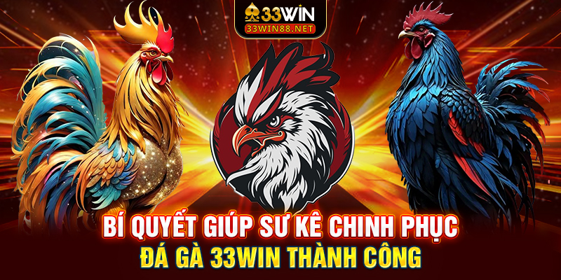 Bí quyết giúp sư kê chinh phục đá gà 33win thành công