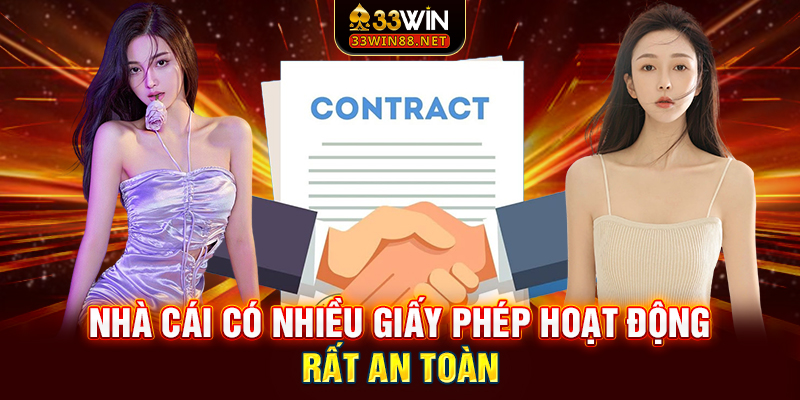 Nhà cái có nhiều giấy phép hoạt động rất an toàn